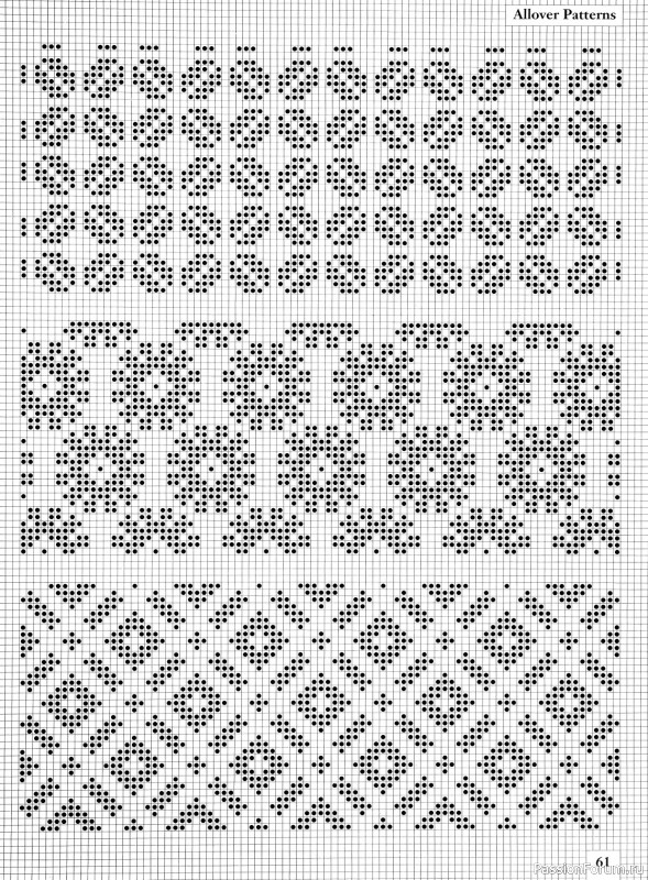Коллекция узоров в книге «Charts for Colour Knitting»