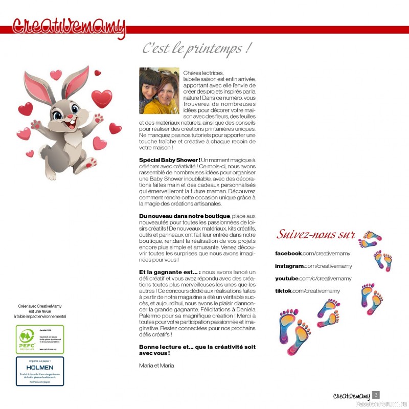 Вязаные проекты в журнале «Creer avec Creative Mamy №13 2025»
