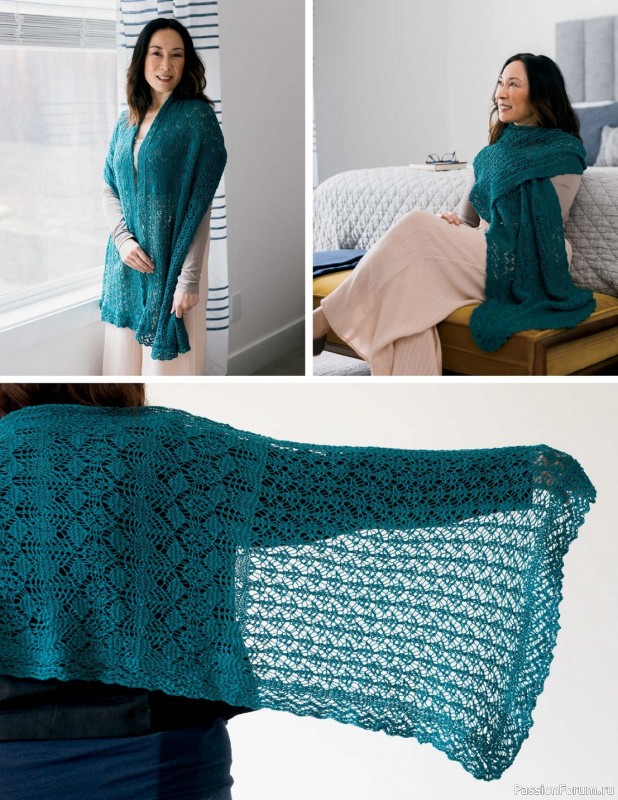 Коллекция кружевных моделей в книге «Knit Lace Patterns»