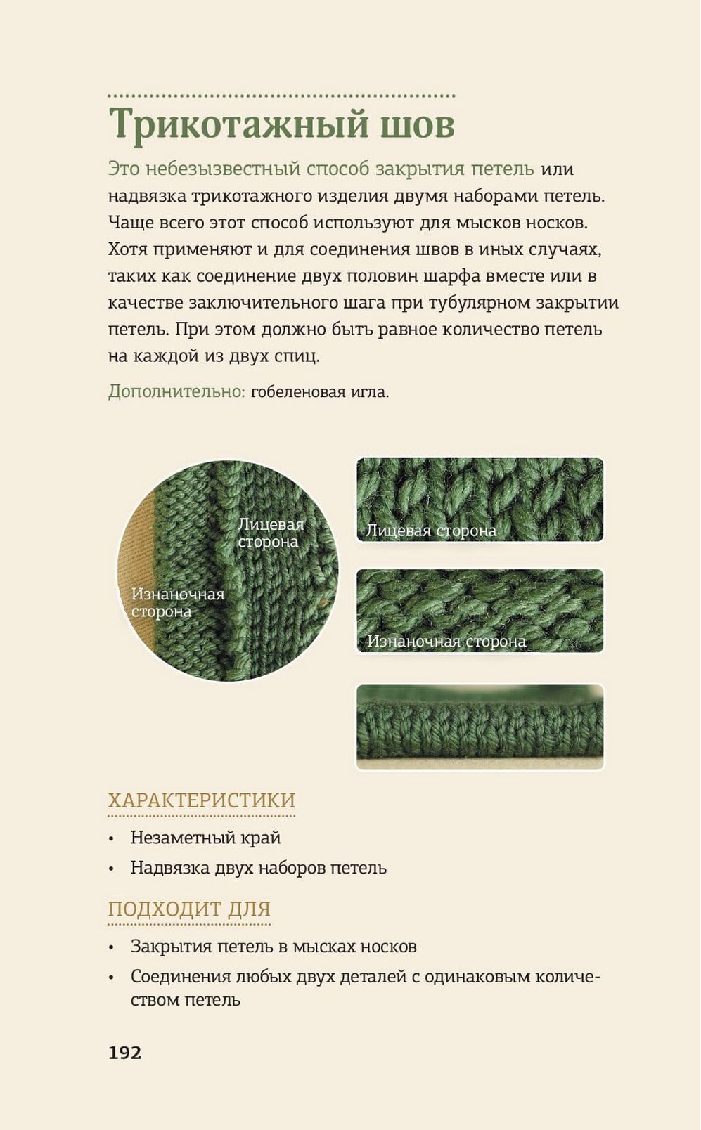 Набор и закрытие петель шаг за шагом