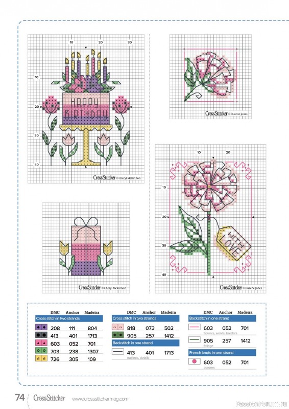 Коллекция вышивки в журнале «CrossStitcher №395 2023»