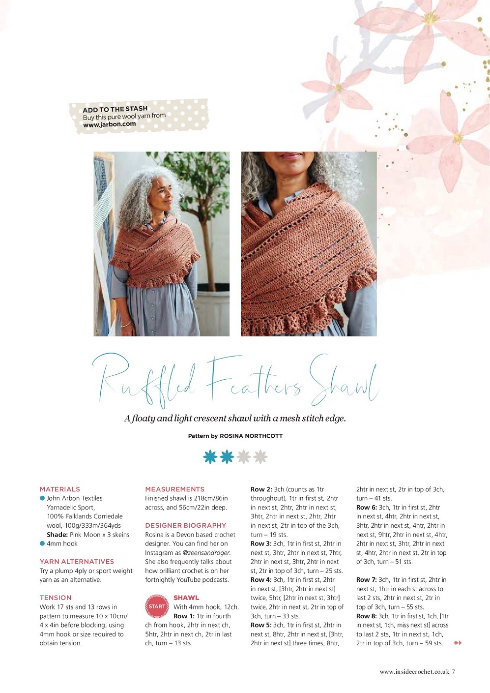 Вязаные модели одежды в журнале "Inside Crochet №144 2022"