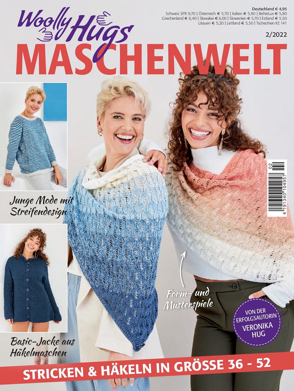 Коллекция проектов крючком и спицами в журнале &laquo;Woolly Hugs Maschenwelt №2 2022&raquo;