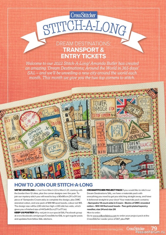 Коллекция вышивки в журнале «CrossStitcher №393 2023»