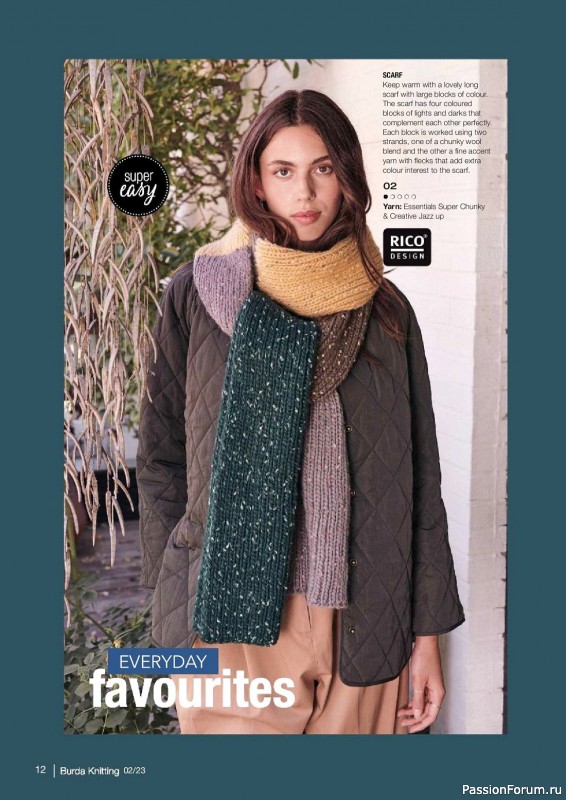Вязаные модели в журнале «Burda Knitting №2 2023»