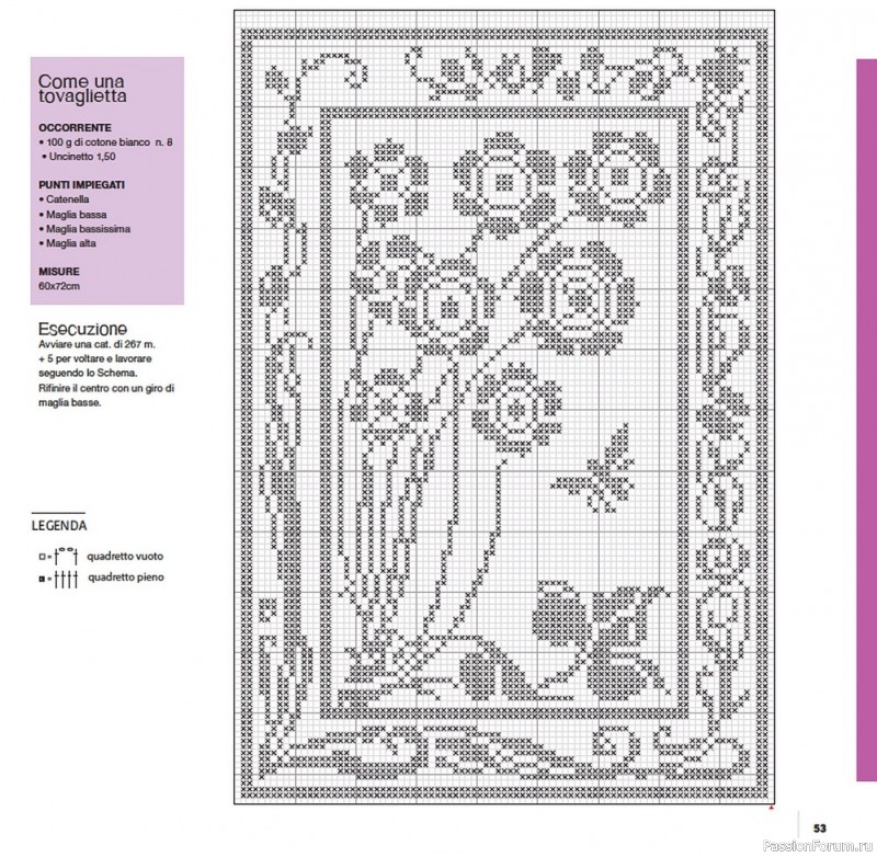 Вязаные проекты крючком в журнале «Uncinetto Manuale Filet №6 2022»