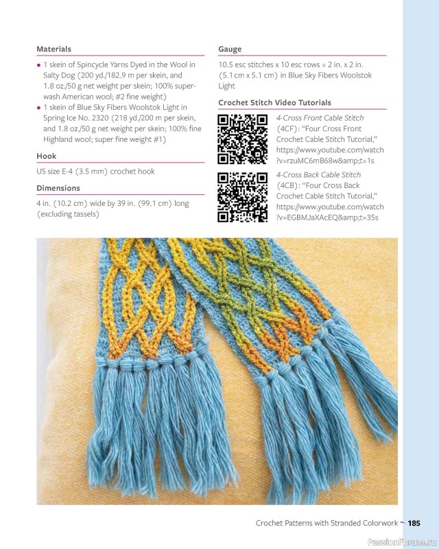 Вязаные проекты в книге «Colorful Crochet Cables». Продолжение