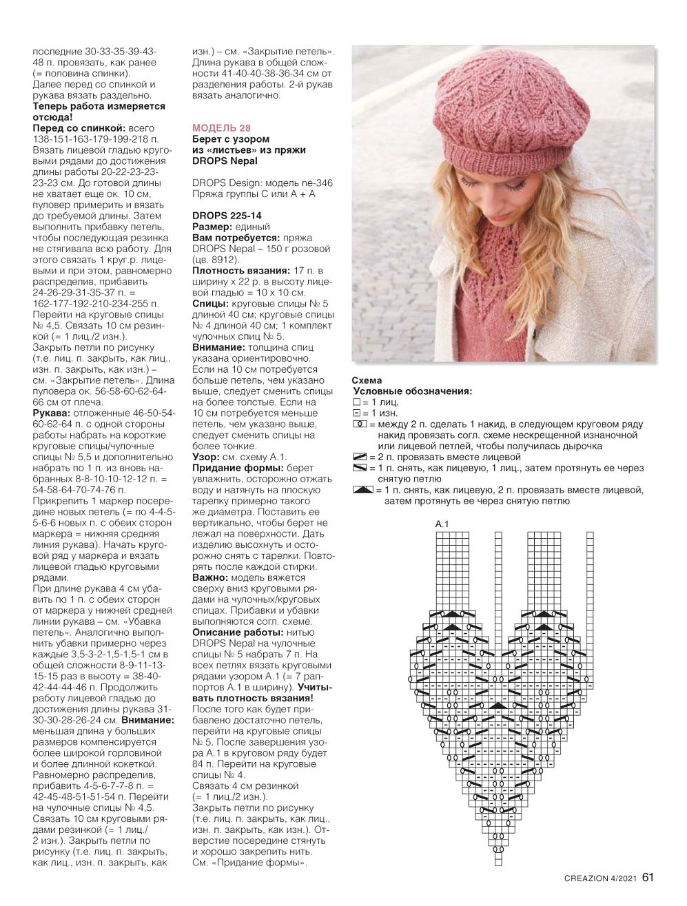 Модели спицами и крючком в журнале "Creazion" №4 2021