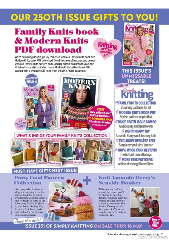 Вязаные проекты крючком в журнале «Simply Knitting №250 2024»