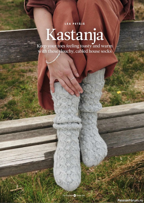 Вязаные проекты спицами в журнале «The Knitter №188 2023»
