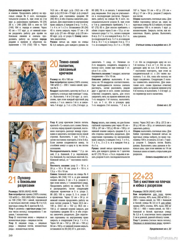 Вязаные модели в журнале «Сабрина №5 2024»
