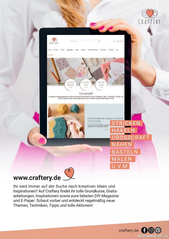Вязаные модели в журнале «The Knitter Germany №59 2022»