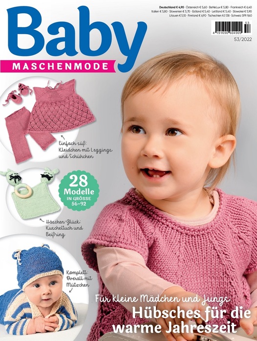 Вязаные модели для детей в журнале &laquo;Baby Maschenmode №53 2022&raquo;