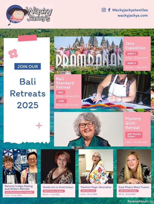 Коллекция проектов для рукодельниц в журнале «Quilters Companion №132 2025»