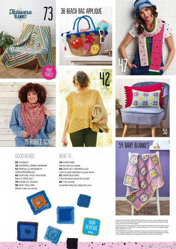 Вязаные модели крючком в журнале «Simply Crochet №124 2022»