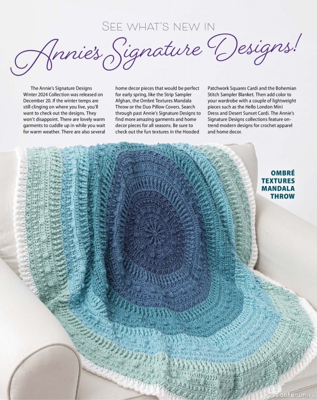 Вязаные проекты крючком в журнале «Crochet World - Spring 2025»