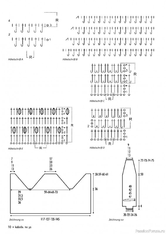 Вязаные проекты в журнале «Hakeln Das MaschenMagazin №36 2023»