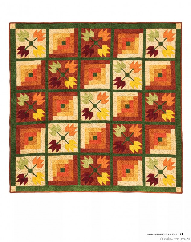 Коллекция проектов для рукодельниц в журнале «Quilter's World - Autumn 2025»