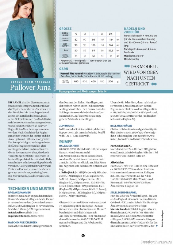 Вязаные модели в журнале «The Knitter Germany №59 2022»