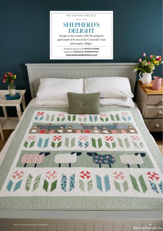 Коллекция проектов для рукодельниц в журнале «Todays Quilter №128 2025»