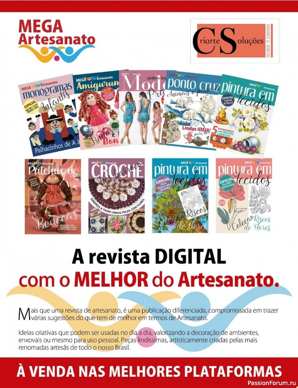Вязаные проекты крючком в журнале «Ideias Criativas Artesanais - Maio 2024»