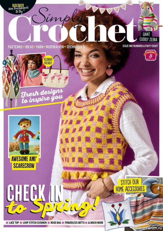 Вязаные проекты крючком в журнале «Simply Crochet №148 2024»