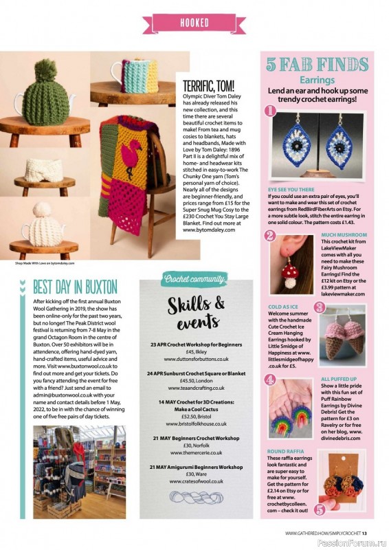 Вязаные проекты крючком в журнале «Simply Crochet №122 2022»