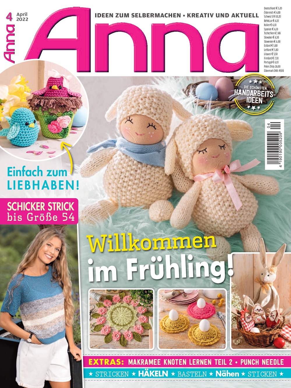 Коллекция проектов для рукодельниц в журнале &laquo;Anna №4 2022 Germany&raquo;