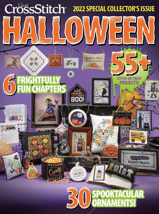 Коллекция вышивки в журнале &laquo;Just CrossStitch - Halloween 2022&raquo;