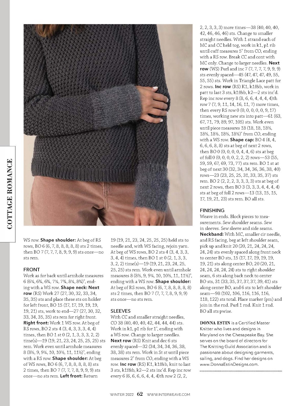 Журнал "Interweave Knits - Winter" 2022