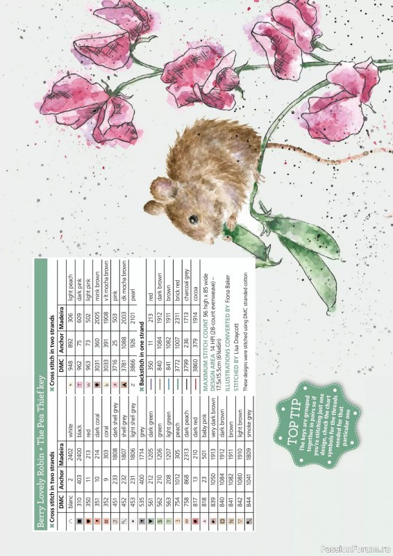 Коллекция вышивки в журнале «The World of Cross Stitching №339 2023»