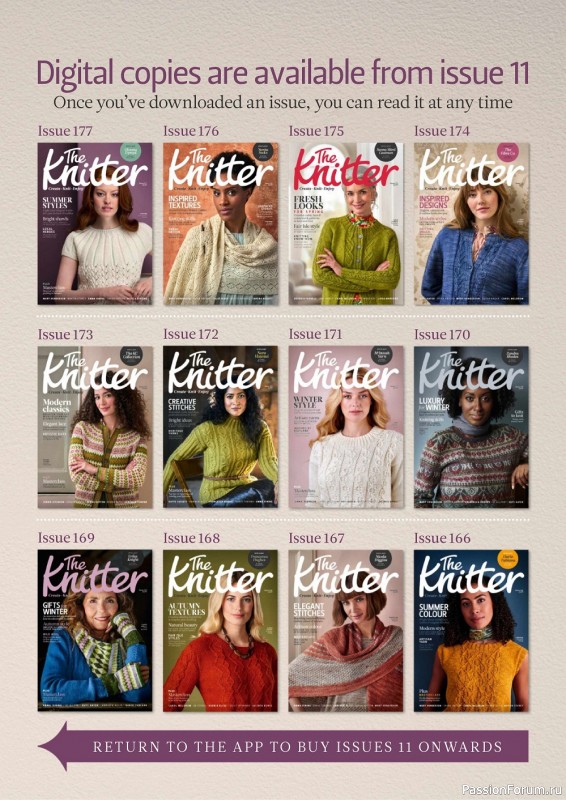 Вязаные проекты спицами в журнале «The Knitter №182 2022»