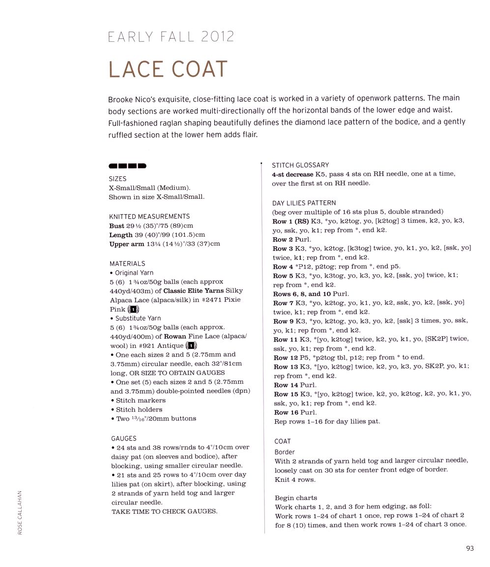 40 проектов вязания в журнале &quot;Vogue Knitting Lace&quot;: 40 Bold &amp; Delicate Knits 2021