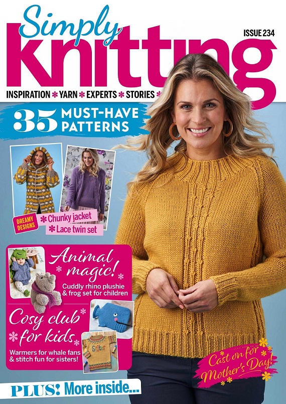 Вязаные проекты в журнале &laquo;Simply Knitting №234 2023&raquo;