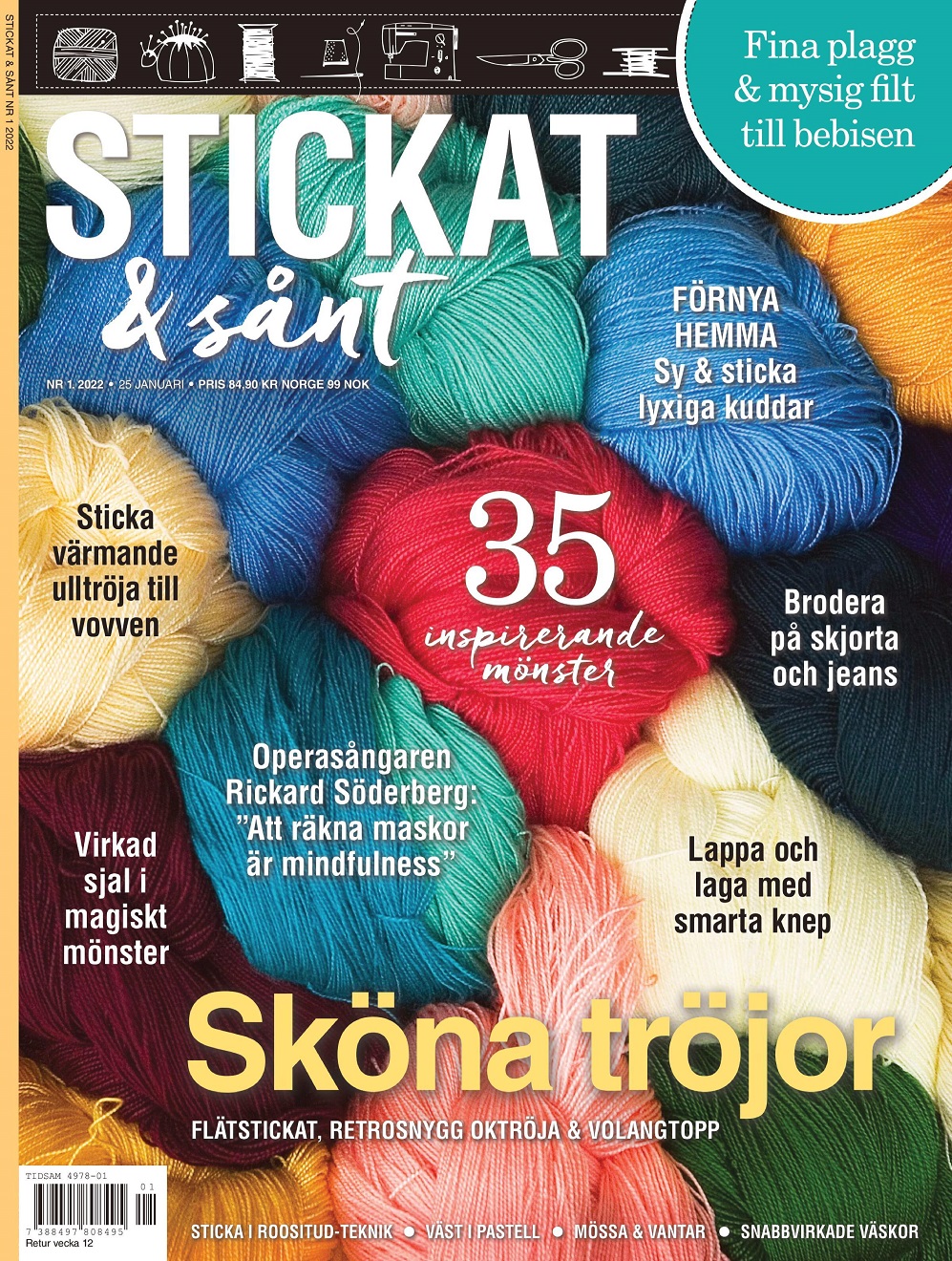 Вязание для всей семьи в журнале &laquo;Stickat &amp; Sant №1 2022&raquo;