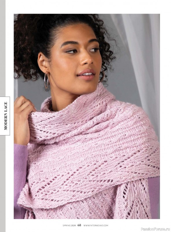 Вязаные модели в журнале «Interweave Knits - Spring 2024»
