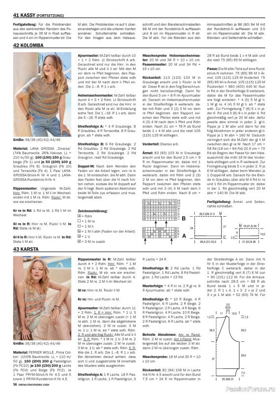 Вязаные модели в журнале «Verena Stricktrends №1 2024»