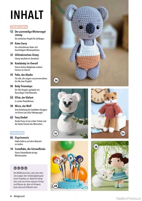 Вязаные проекты в журнале «Hakeln Best of Amigurumi №18 2024»