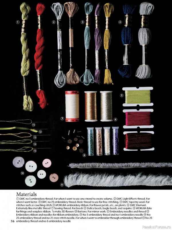 Коллекция вышивки в книге «Modern Japanese Embroidery Stitches»