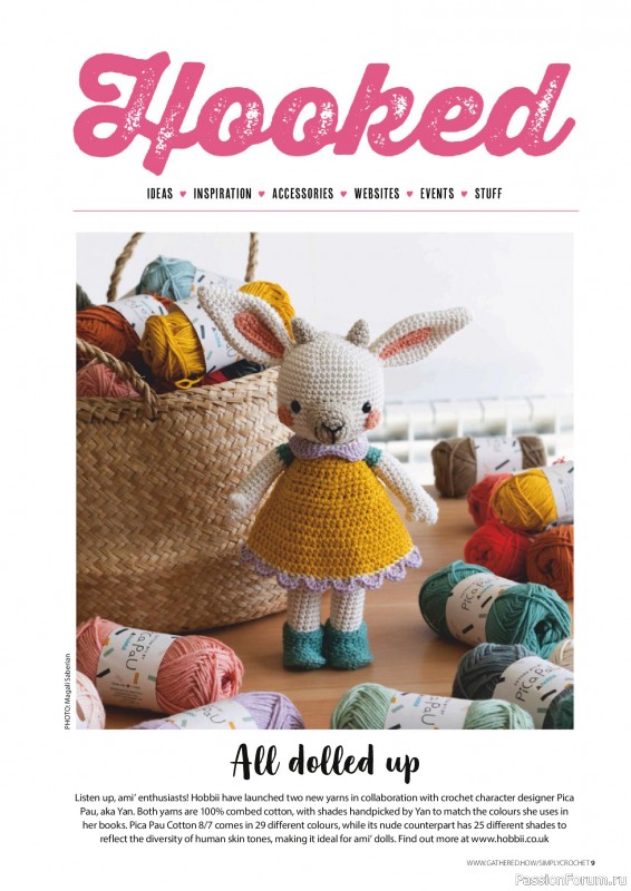 Вязаные проекты крючком в журнале «Simply Crochet №163 2025»
