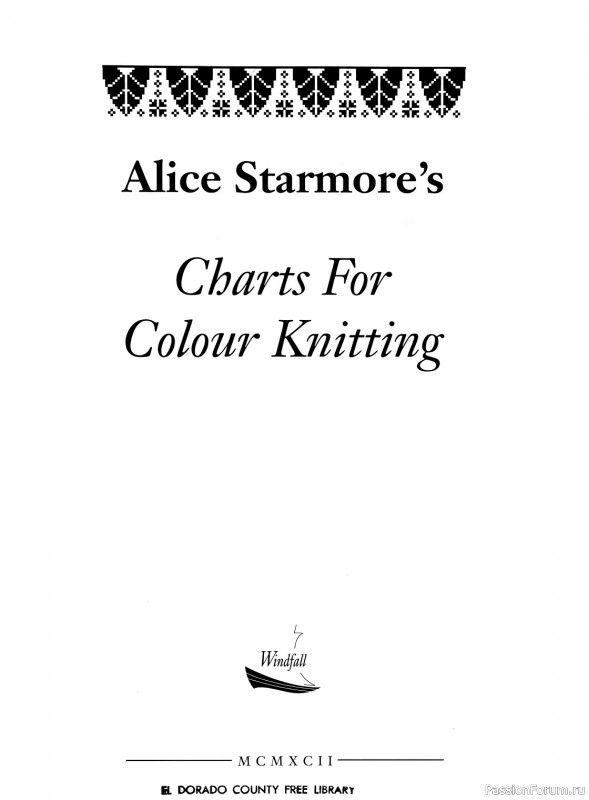 Коллекция узоров в книге «Charts for Colour Knitting»