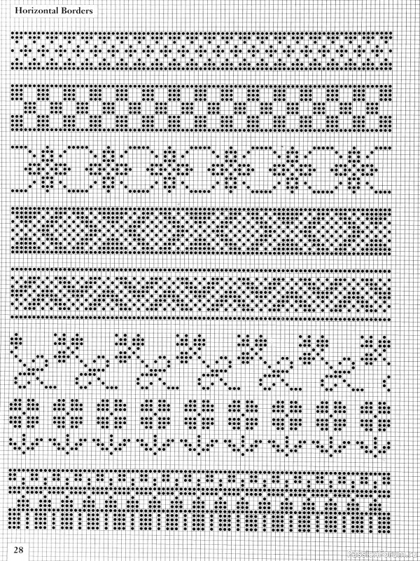 Коллекция узоров в книге «Charts for Colour Knitting»