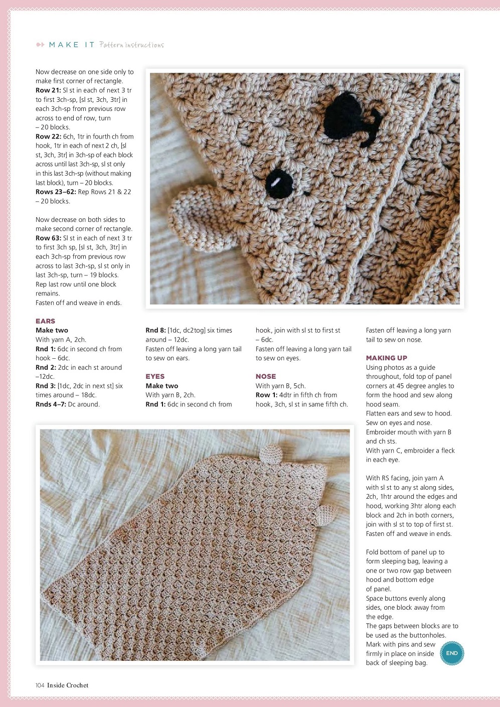 Вязаные модели одежды в журнале "Inside Crochet №144 2022"