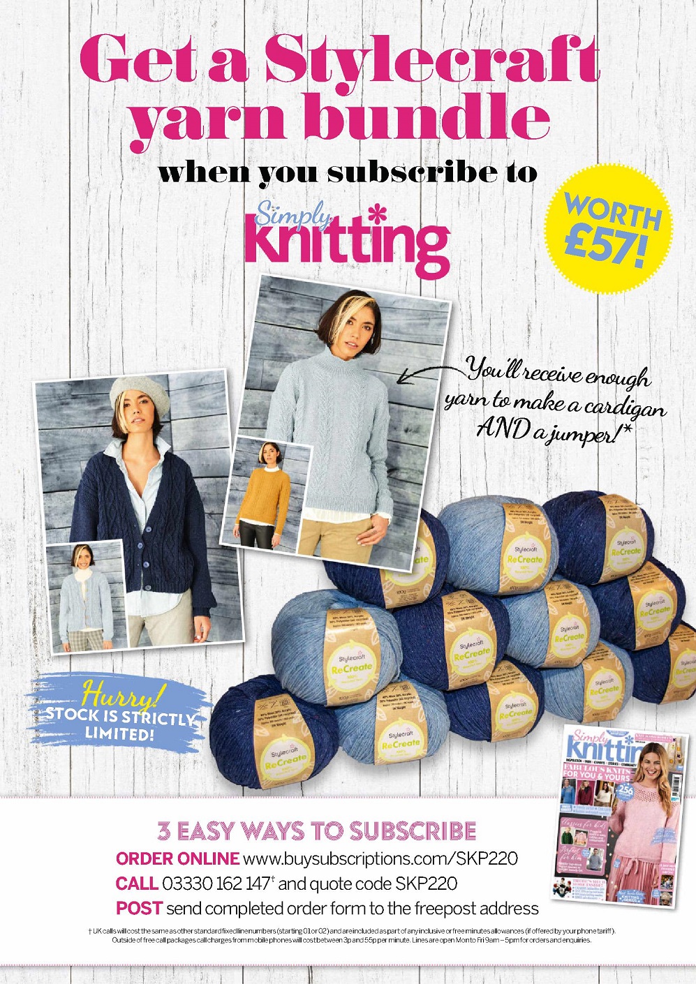 Вязаная одежда для взрослых и детей в журнале &quot;Simply Knitting №220 2022&quot;