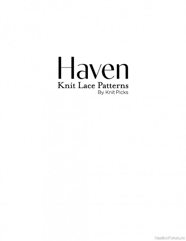 Коллекция кружевных моделей в книге «Knit Lace Patterns»