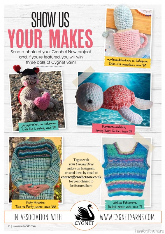 Вязаные проекты крючком в журнале «Crochet Now №104 2024»