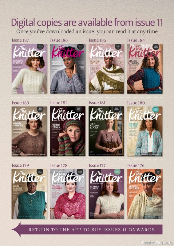 Вязаные проекты спицами в журнале «The Knitter №192 2023»