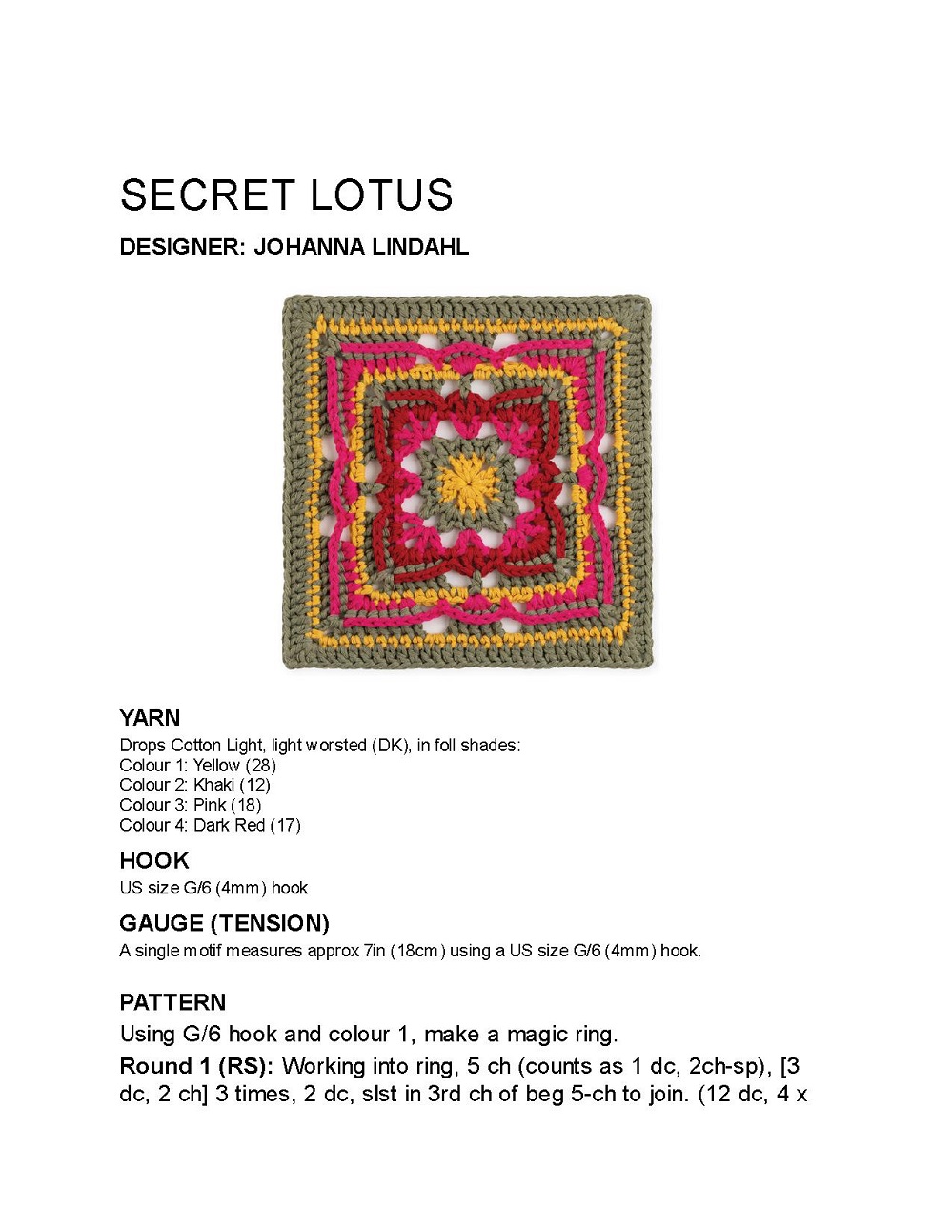 Коллекция проектов крючком в книге &laquo;100 Crochet Tiles&raquo;