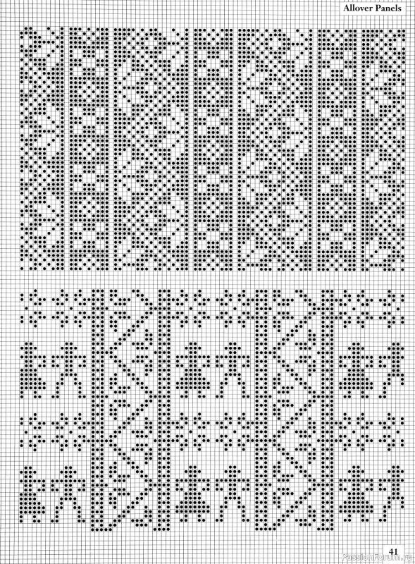 Коллекция узоров в книге «Charts for Colour Knitting»