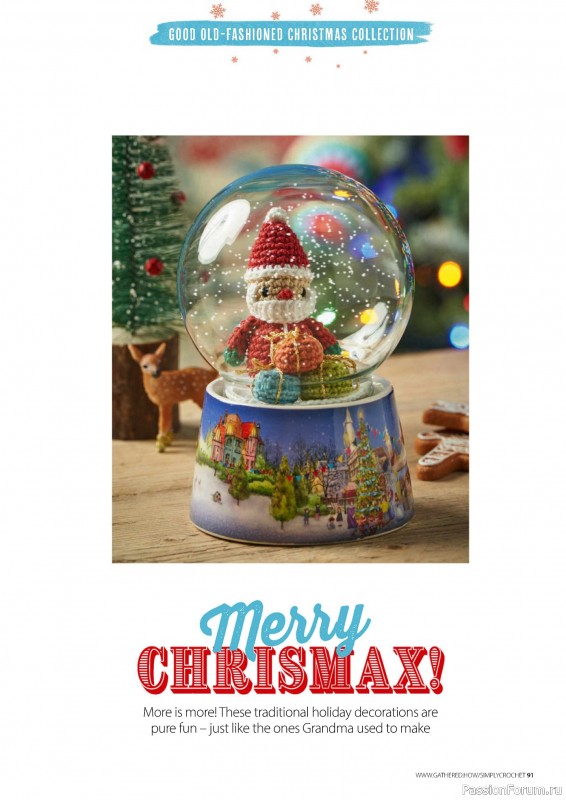 Вязаные проекты крючком в журнале «Your Crochet Christmas 2024»